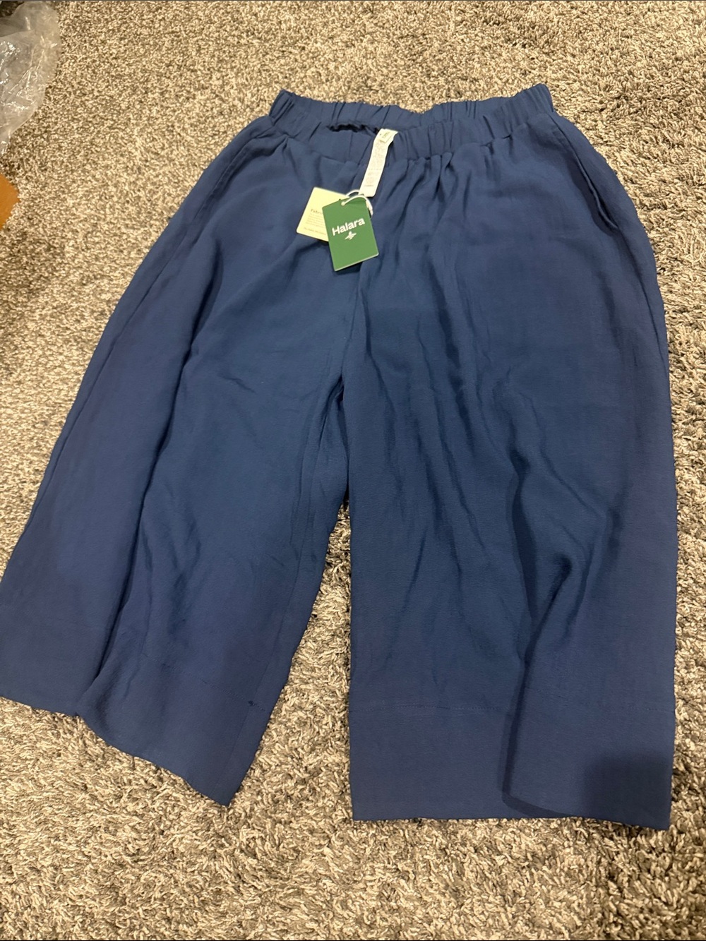 HALARA Navy Elastic-Waist Athletic Shorts for Men